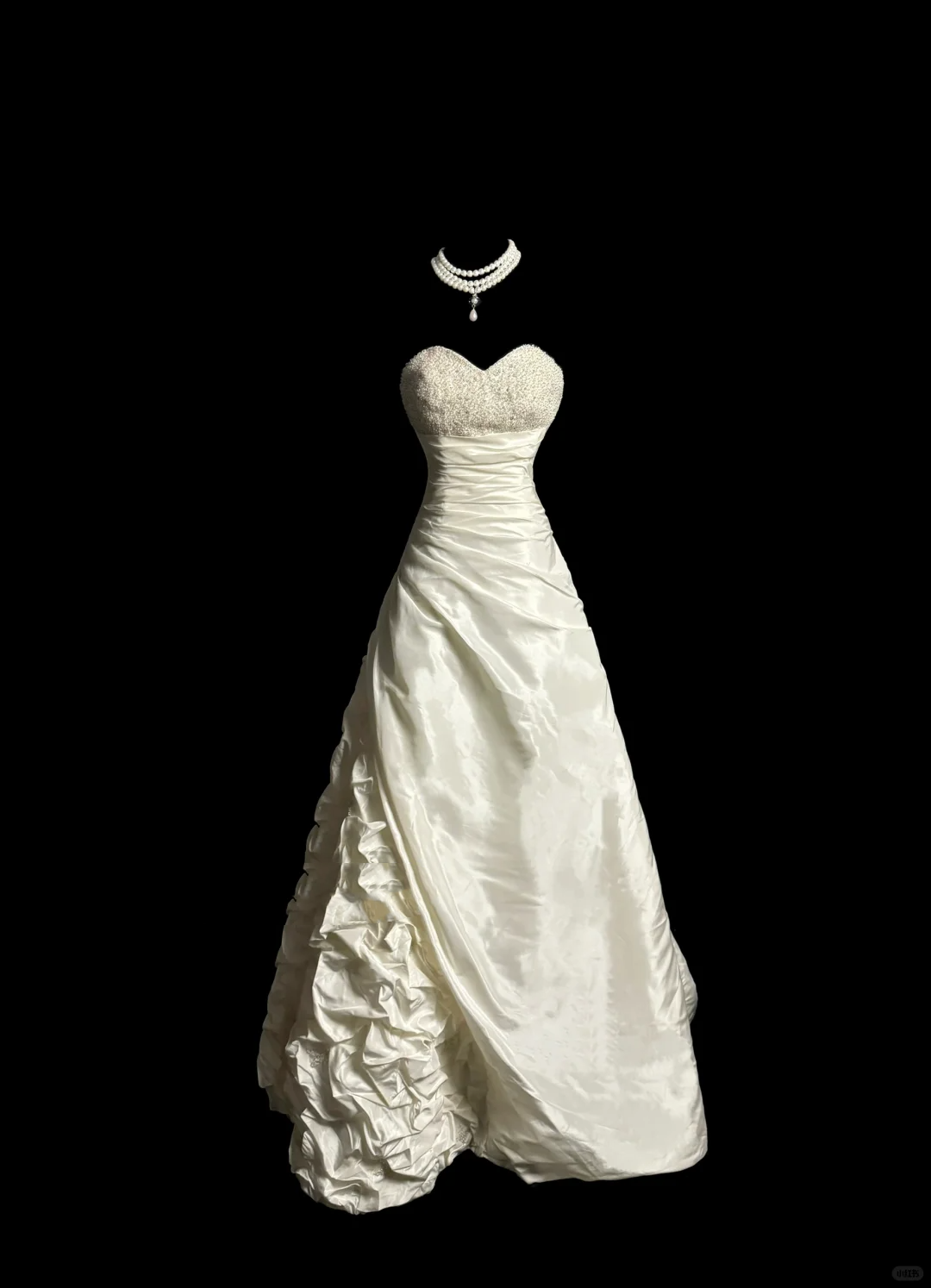 Robe de mariée vintage, robe de bal, décolleté en cœur, en taffetas ivoire, longue, style rétro des années 1970, DP2067