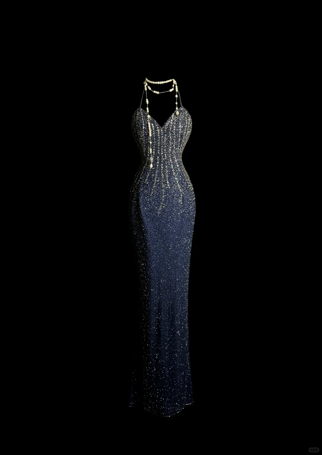 Pretty Mermaid Halter Navy Blue Sequin Backless Long Night Dinner Evening Dresses Formal Summer Wedding Guest Dresses Wedding Guest Outfits DP2068
