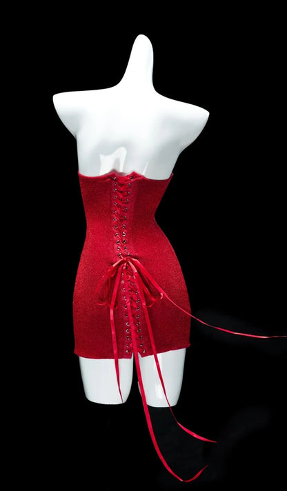 Sexy Bodycon Short Prom Dresses Red Birthday Dresses Sweetheart Neck Homecoming Dresses DP3003