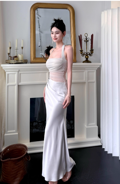 Süßes Ballkleid Spaghettiträger Silbergrau Mini Kurzes Formales Homecoming-Kleid Party Kurzes Ballkleid Hoco Kleider DH2684