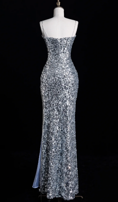 Süßes Ballkleid Spaghettiträger Silbergrau Mini Kurzes Formales Homecoming-Kleid Party Kurzes Ballkleid Hoco Kleider DH2684