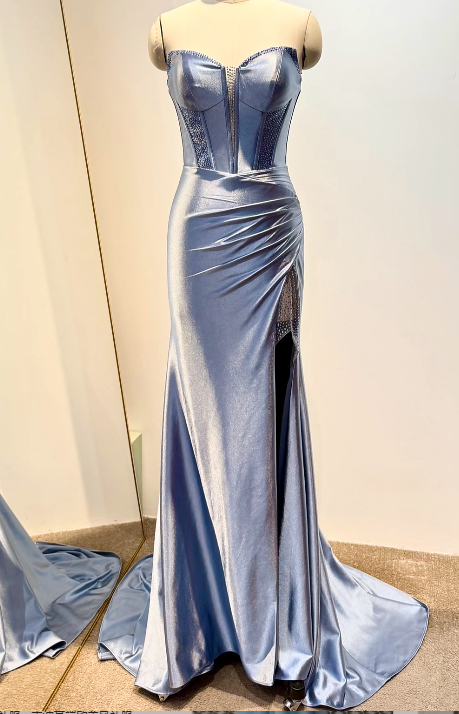 Süßes Ballkleid Spaghettiträger Silbergrau Mini Kurzes Formales Homecoming-Kleid Party Kurzes Ballkleid Hoco Kleider DH2684