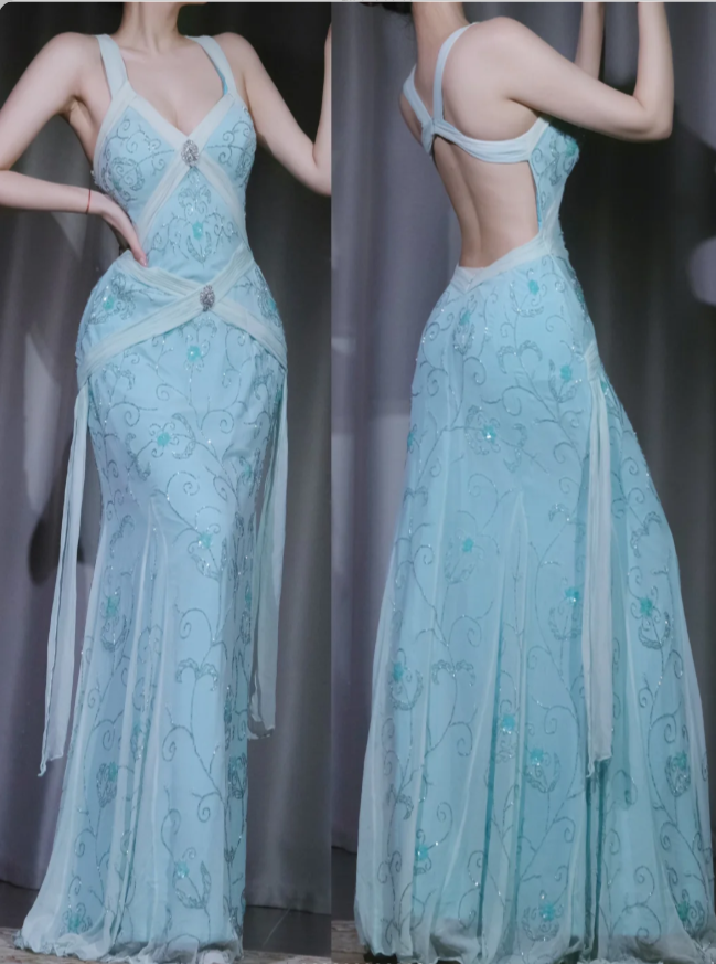 Robe de bal courte à bretelles spaghetti, gris argenté, robe de soirée courte, robe de bal Hoco DH2684