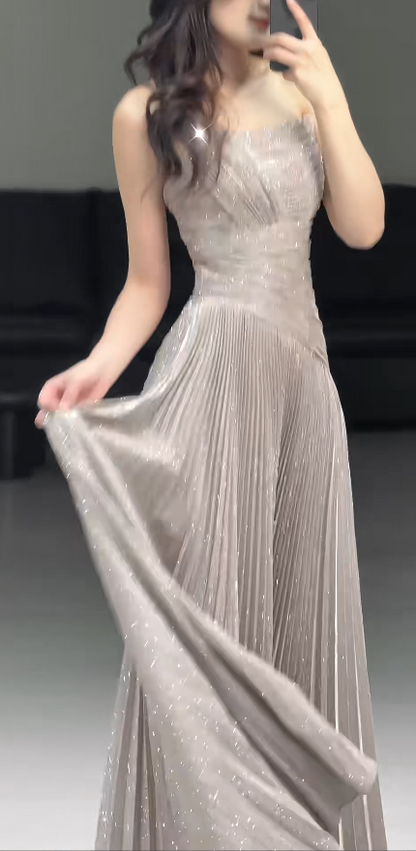 Süßes Ballkleid Spaghettiträger Silbergrau Mini Kurzes Formales Homecoming-Kleid Party Kurzes Ballkleid Hoco Kleider DH2684
