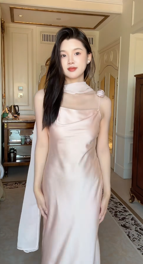 Robe de bal courte à bretelles spaghetti, gris argenté, robe de soirée courte, robe de bal Hoco DH2684