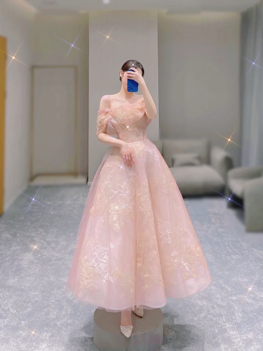 Edles Ballkleid trägerlos Tüll Ballkleider Geburtstagskleider Tanzpartykleid Abschlussballkleider DP496