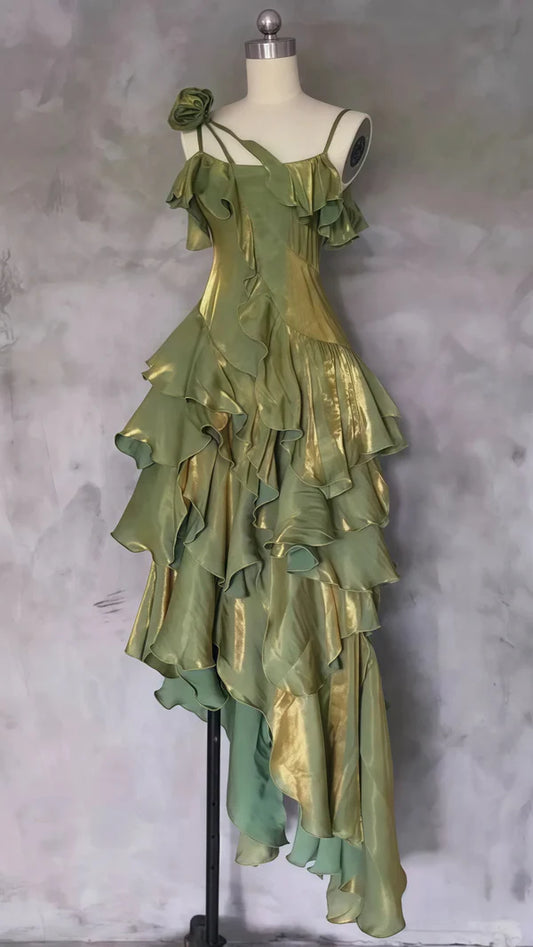 Edle Rüschen-Ballkleider, lässige Geburtstagskleider, Tanzparty-Kleid, Abschlussballkleider, formelle Ballkleider, DP510