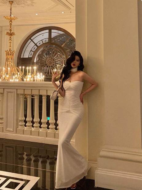 Süße Meerjungfrau Schatz Weiß Ärmelloses 18. Geburtstagskleid Partykleid Geburtstags-Outfits für Frauen DP581