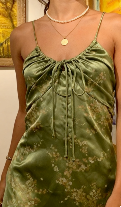Wunderschönes A-Linie Neckholder-Ballkleid mit Blumenmuster in Grün, formelle Sommerkleider für Hochzeitsgäste, Outfits für Hochzeitsgäste, DP760