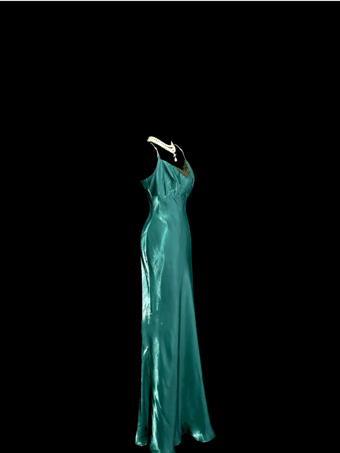 Vintage Sheath Spaghetti Straps Blue Mother Of Bride Dress Party Gown Floor Length For Summer Women DP908