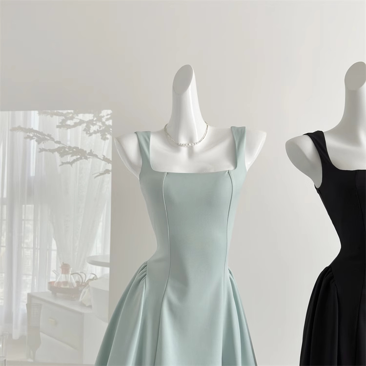 Robe taille haute au tempérament d'été doux et de niche DP0005