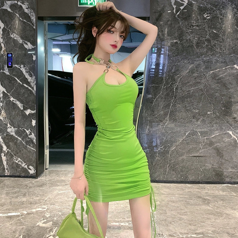 Green Women's Dress S232