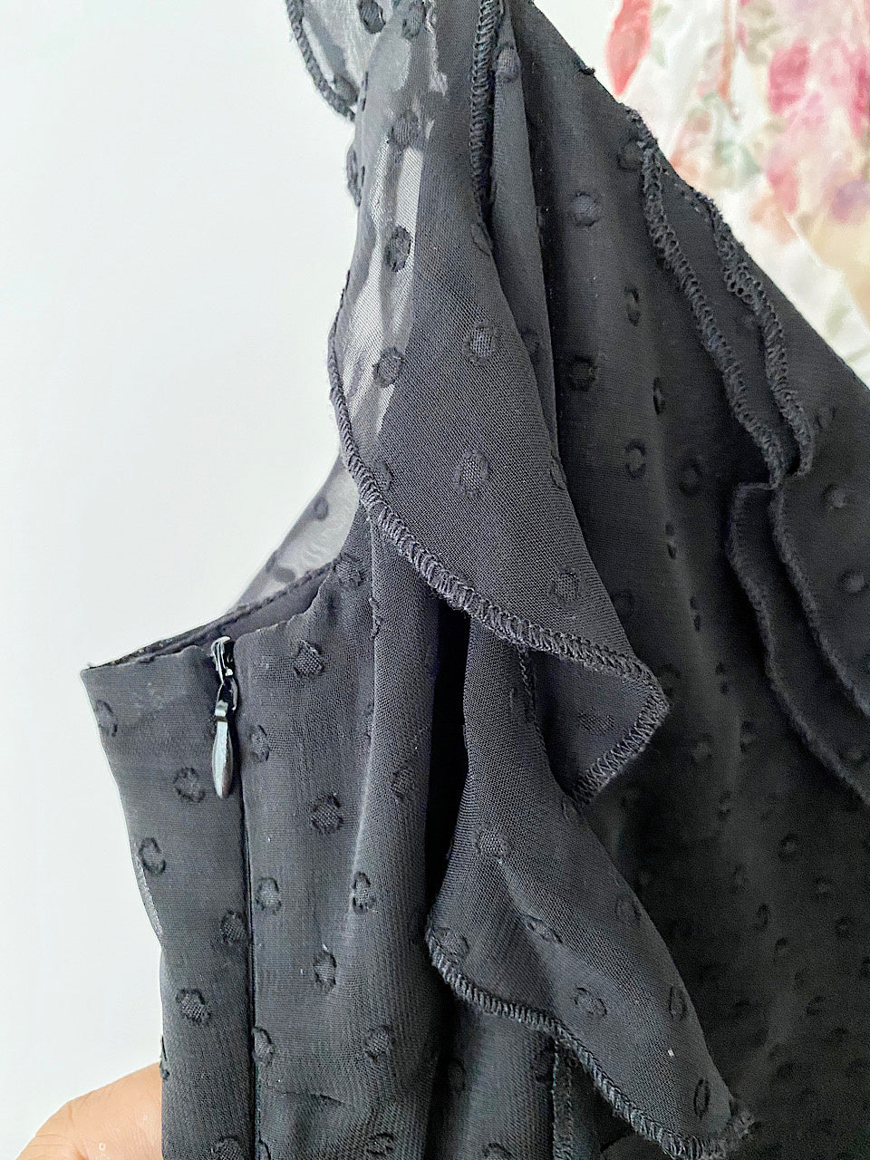 Sexy High Low Spaghetti Straps Floral Lace Summer Dress Holiday Party Outfits For Women DP0019