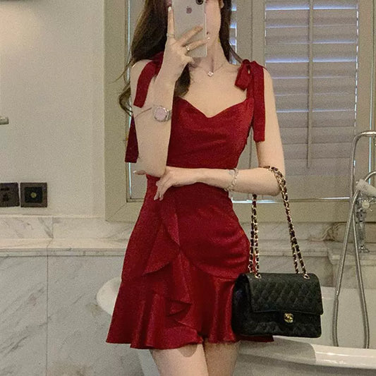Fashion Red Dress S1040