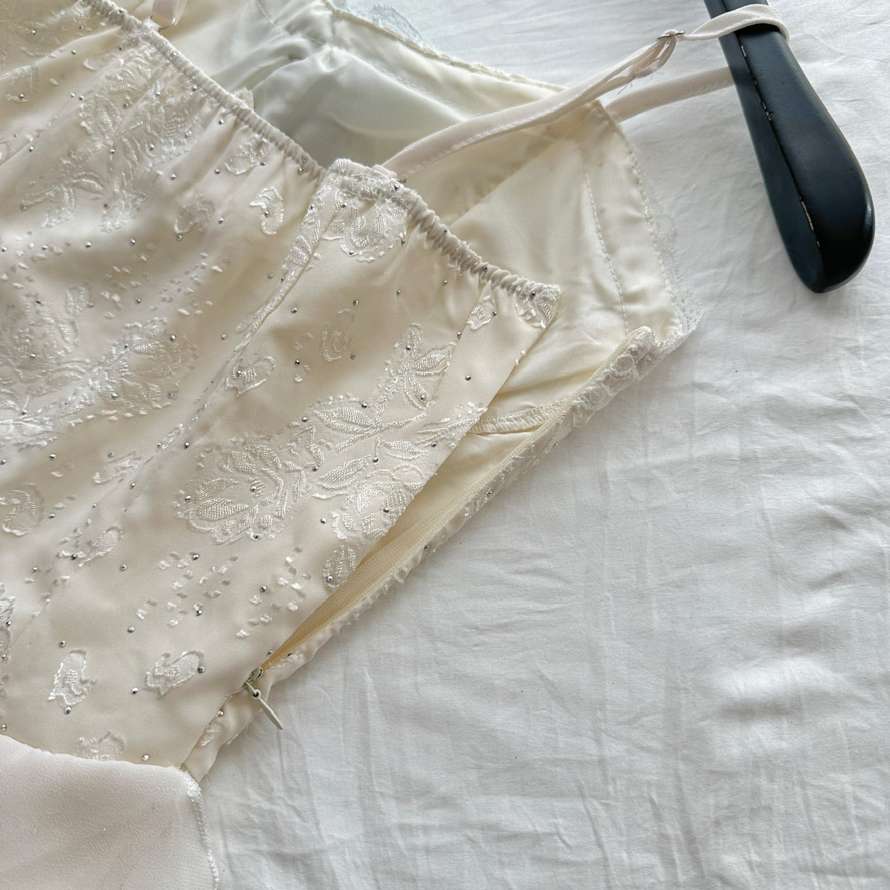 Cute Sheath Spaghetti Straps Ivory Ruffles Casual Dress Summer Outfits Short Holiday Dresses DP1408