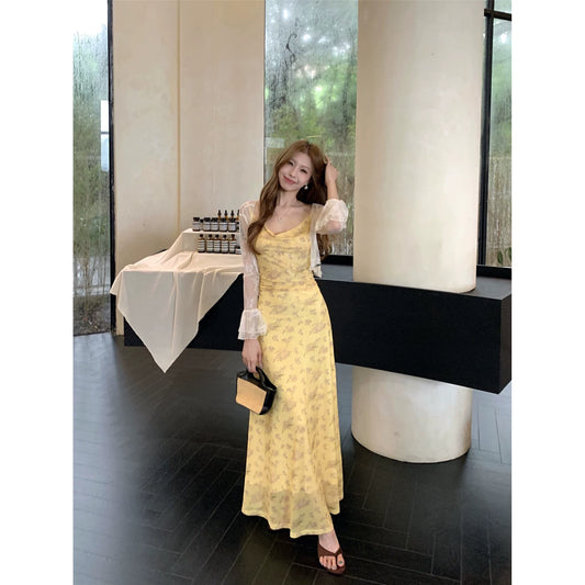 Fashion Yellow Women‘s Dress S365