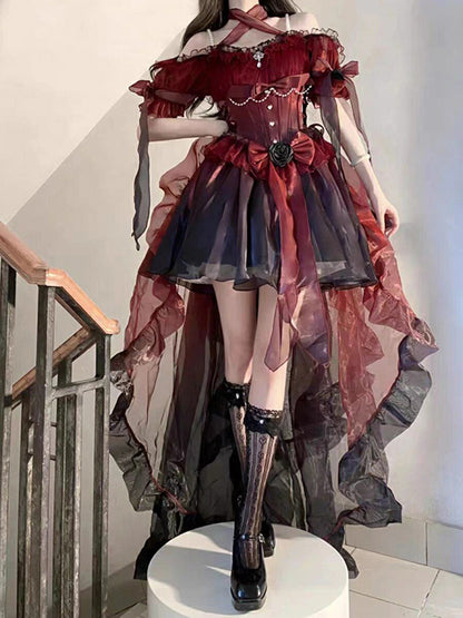 Sexy Ball Gown Off The Shoulder Short Sleeves 16th Birthday Dress Lolita Dress Birthday Outfits DP0216