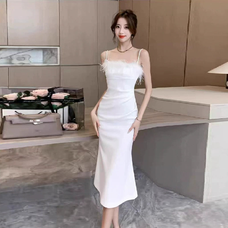 White Women's Dress S198