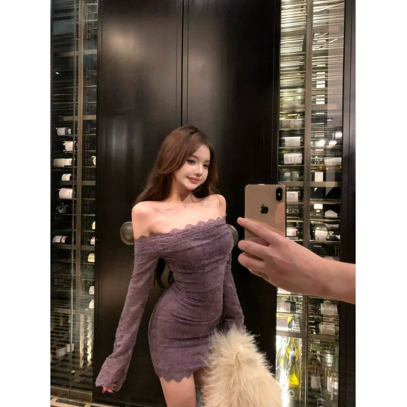 Fashion Purple Women‘s Dress S632