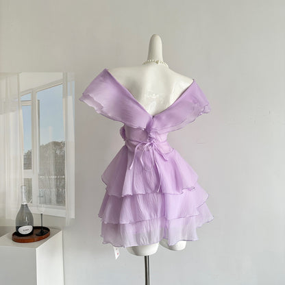 Cute A Line V Neckline Layers Summer Dress Holiday Party Outfits For Girls DP0154