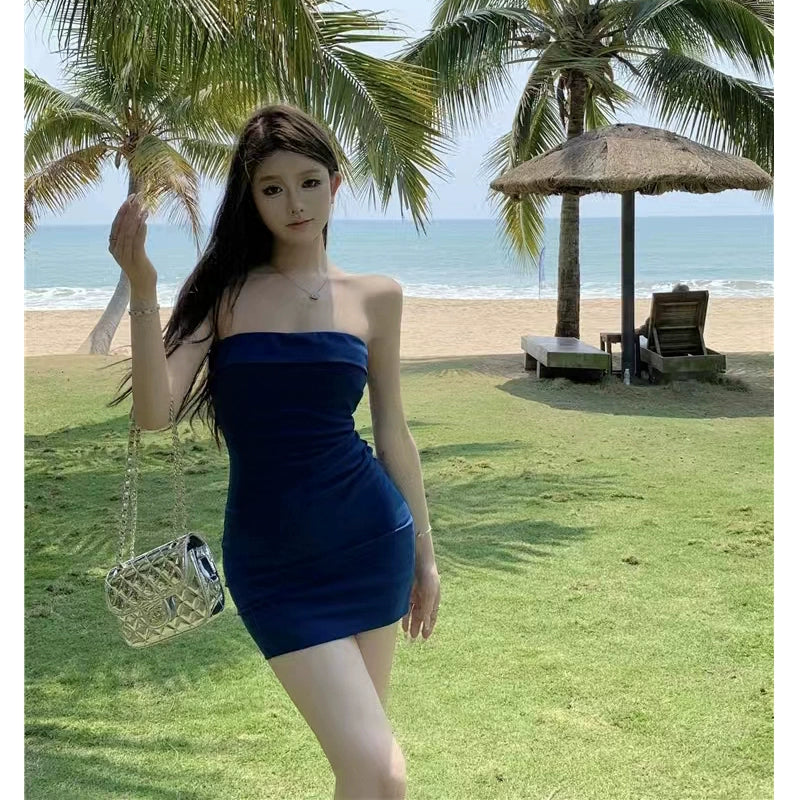 Blue Women's Dress S197