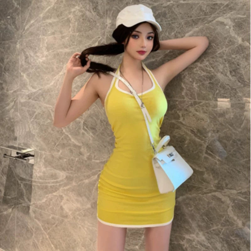 Yellow Women's Dress S306