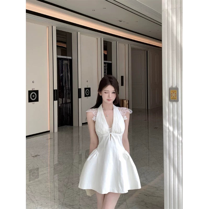 Fashion White Women‘s Dress S426