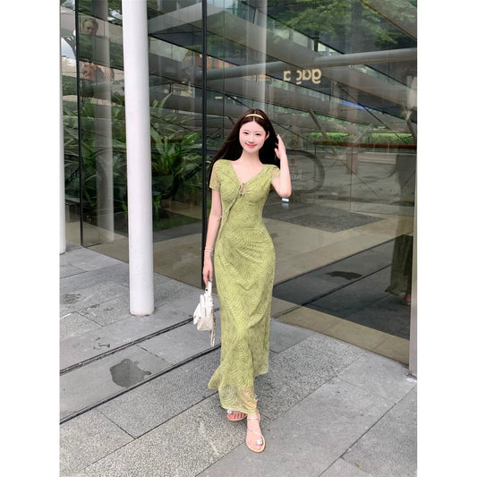Fashion Green Women‘s Dress S372