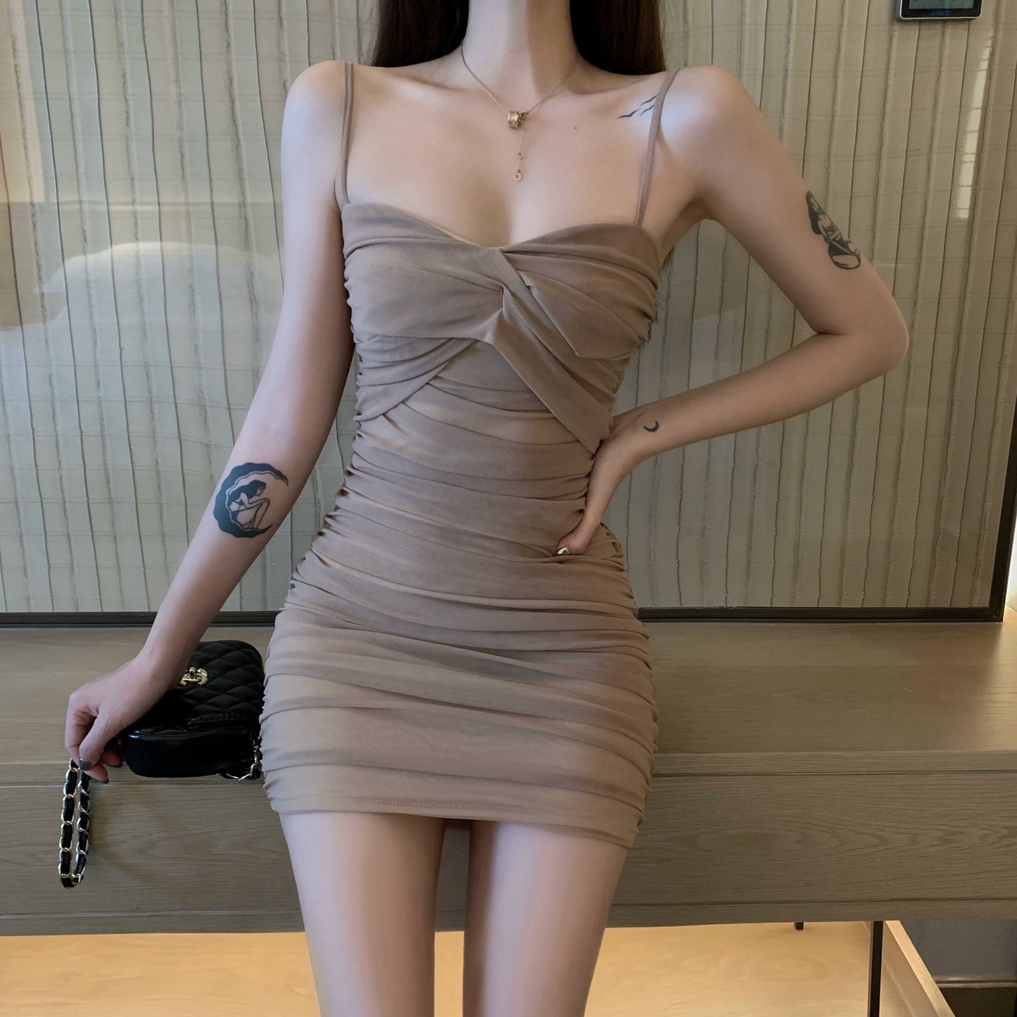 Khaki Women's Dress S211
