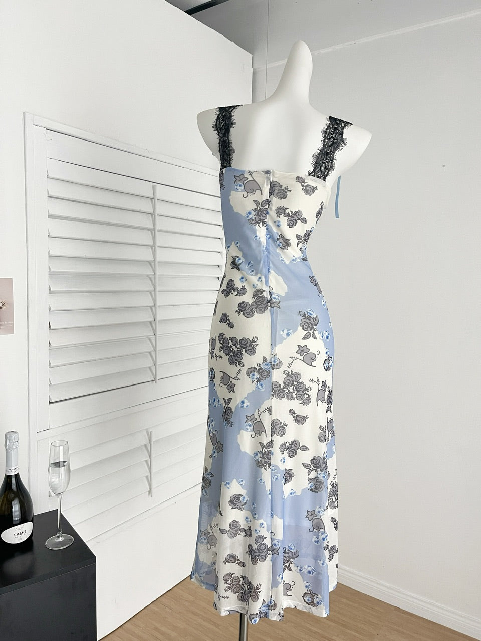 Sexy Sheath Straps Floral Summer Dress Holiday Party Birthday Outfits For Women DP0140