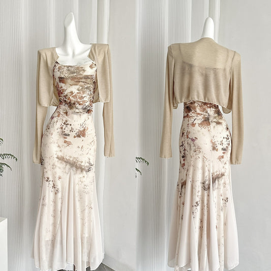 Sweet Mermaid 2 Piece Long Women Summer Holiday Holiday Dresses DP0022