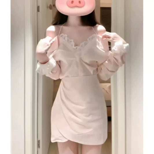 White  Women's Dress S690