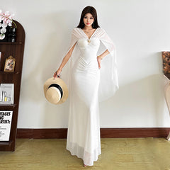 Weißes Damenkleid S692