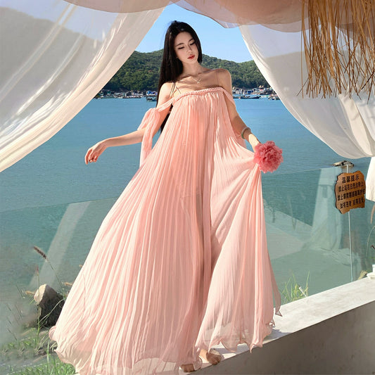 Robe rose pour femme S932