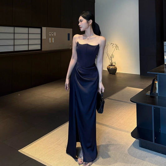 Navy Blue Women's Dress S219