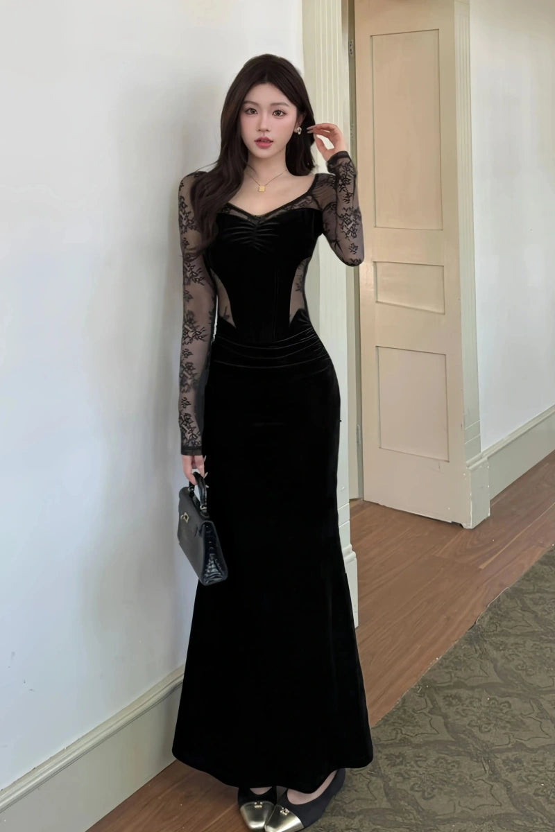 Black Women‘s Dress S583