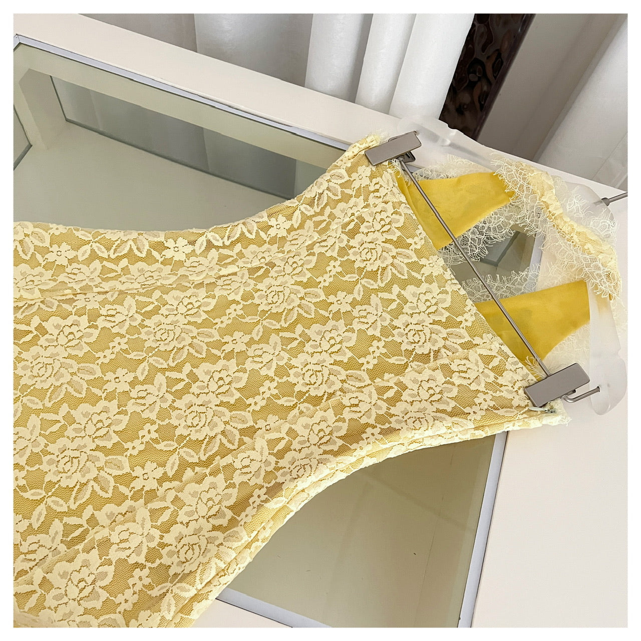 Sexy Sheath V Neckline Yellow Lace Summer Dress Holiday Party Outfits For Women DP0114