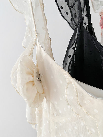 Sexy High Low Spaghetti Straps Floral Lace Summer Dress Holiday Party Outfits For Women DP0019