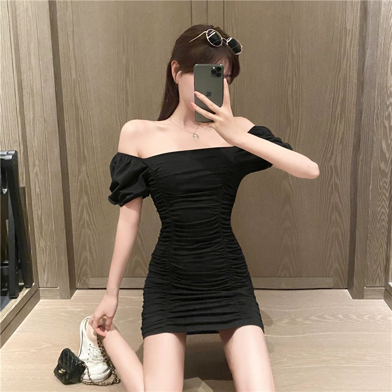 Blaues Damenkleid S101