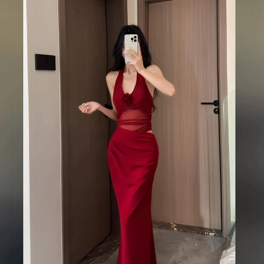 Red Women's Dress  S206