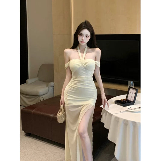 Fashion Yellow Women‘s Dress S366