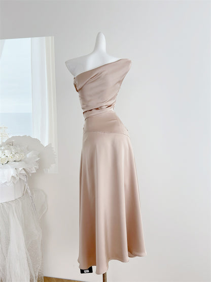 Sexy Mermaid Satin Summer Beach Dress Holiday Party Casual Outfits For Girls DP1402