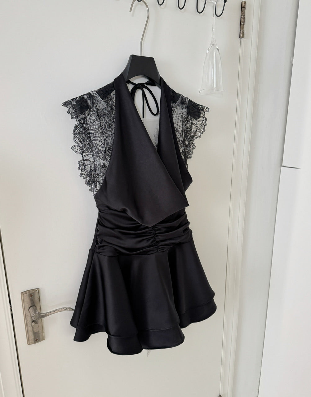 Sexy A Line Halter Neckline Summer Dress Little Black Dress Holiday Party Outfits For Women DP0098