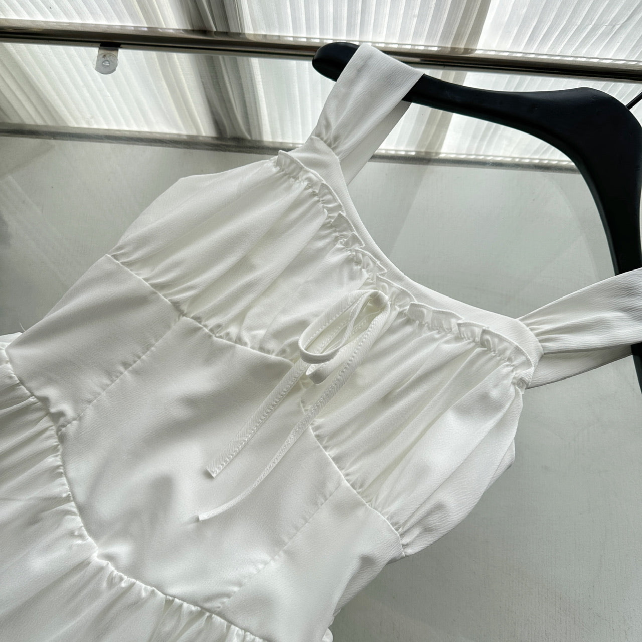 Sexy A Line Straps White Summer Dress Holiday Party Outfits For Women DP0115