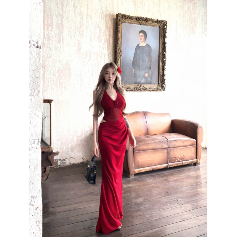 Fashion Red Women‘s Dress S335