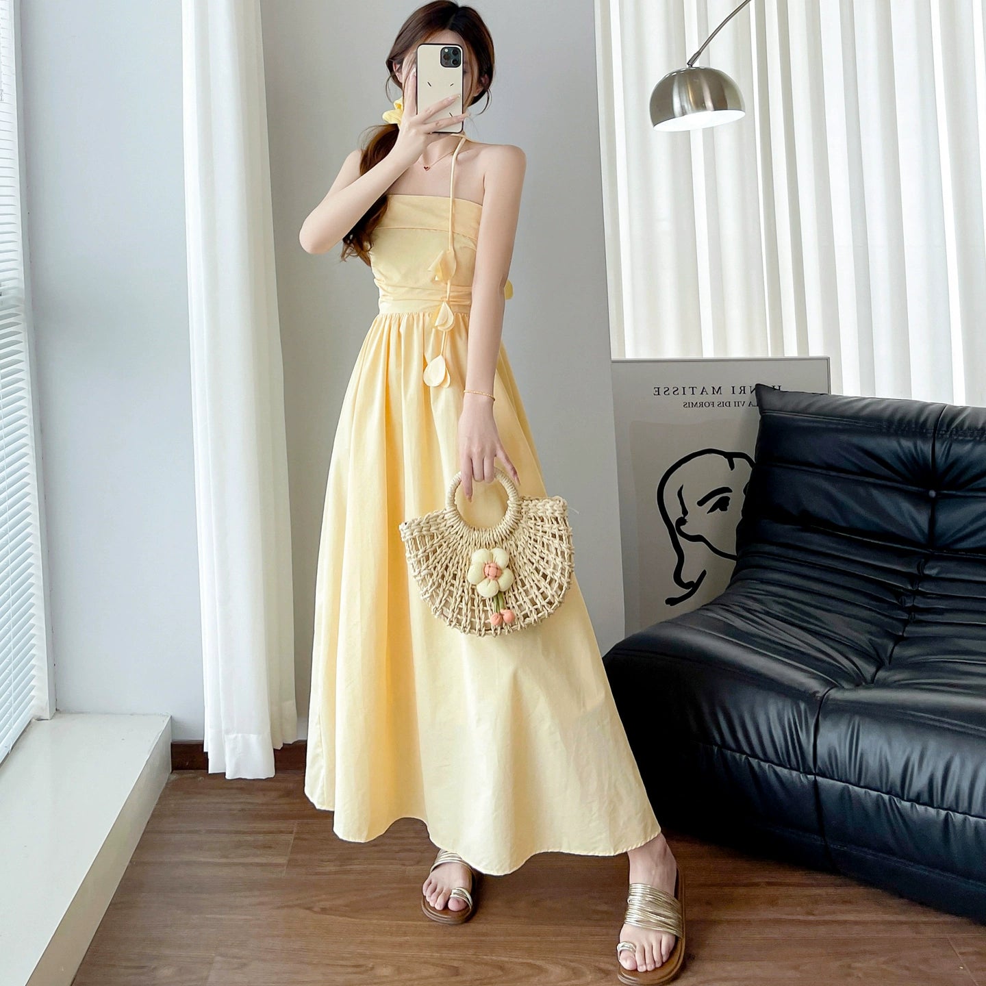 Yellow Women's Dress S178