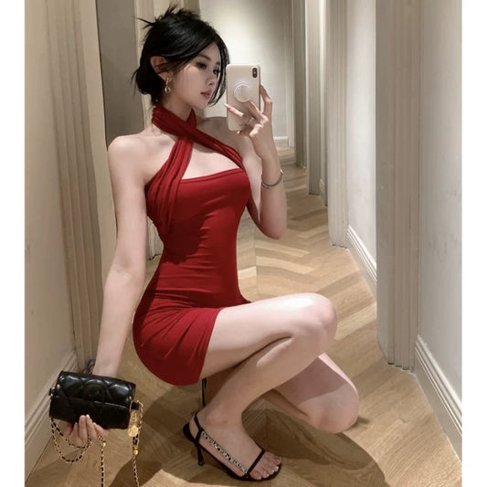 Red Women's Dress S215