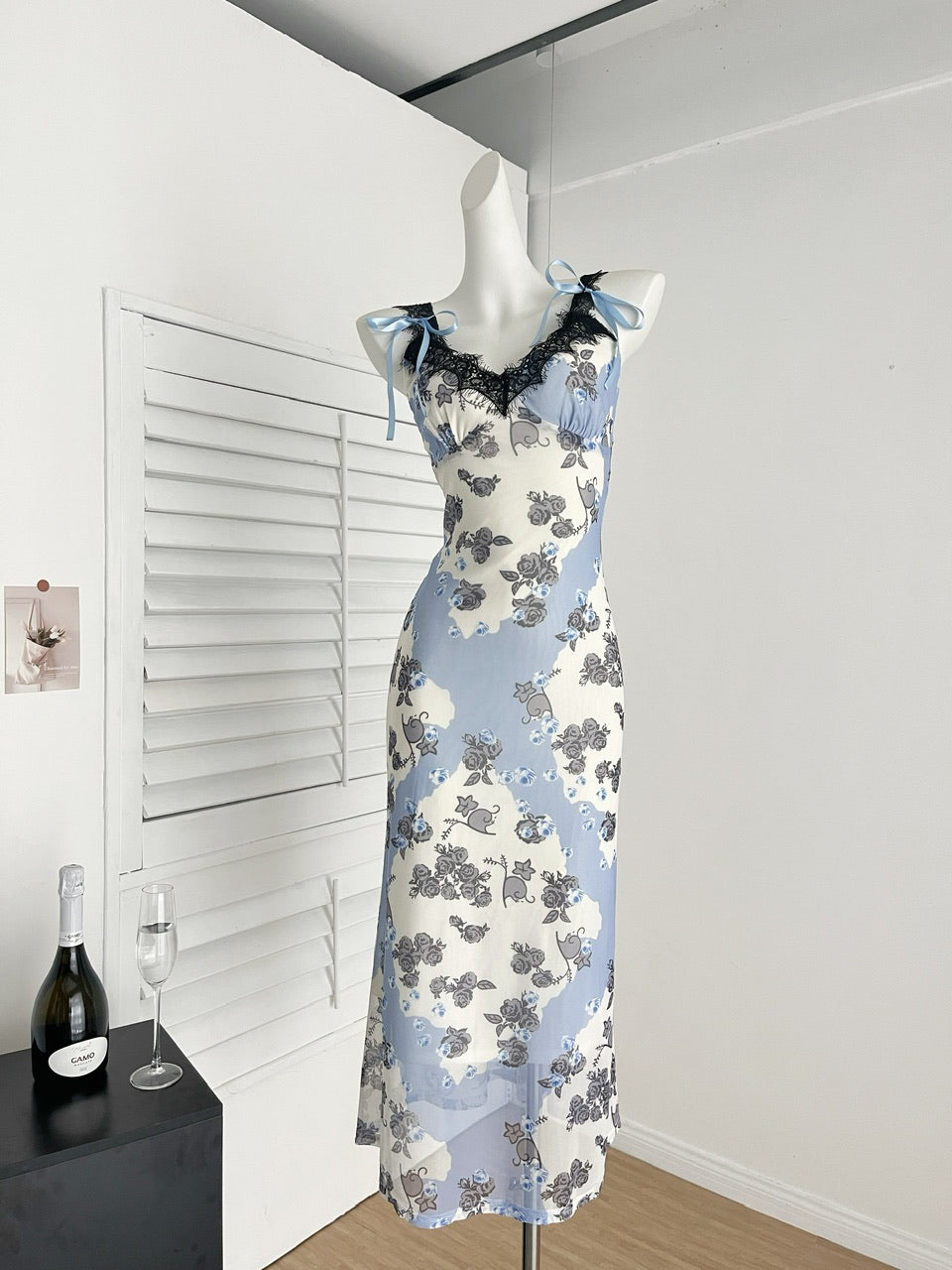 Sexy Sheath Straps Floral Summer Dress Holiday Party Birthday Outfits For Women DP0140