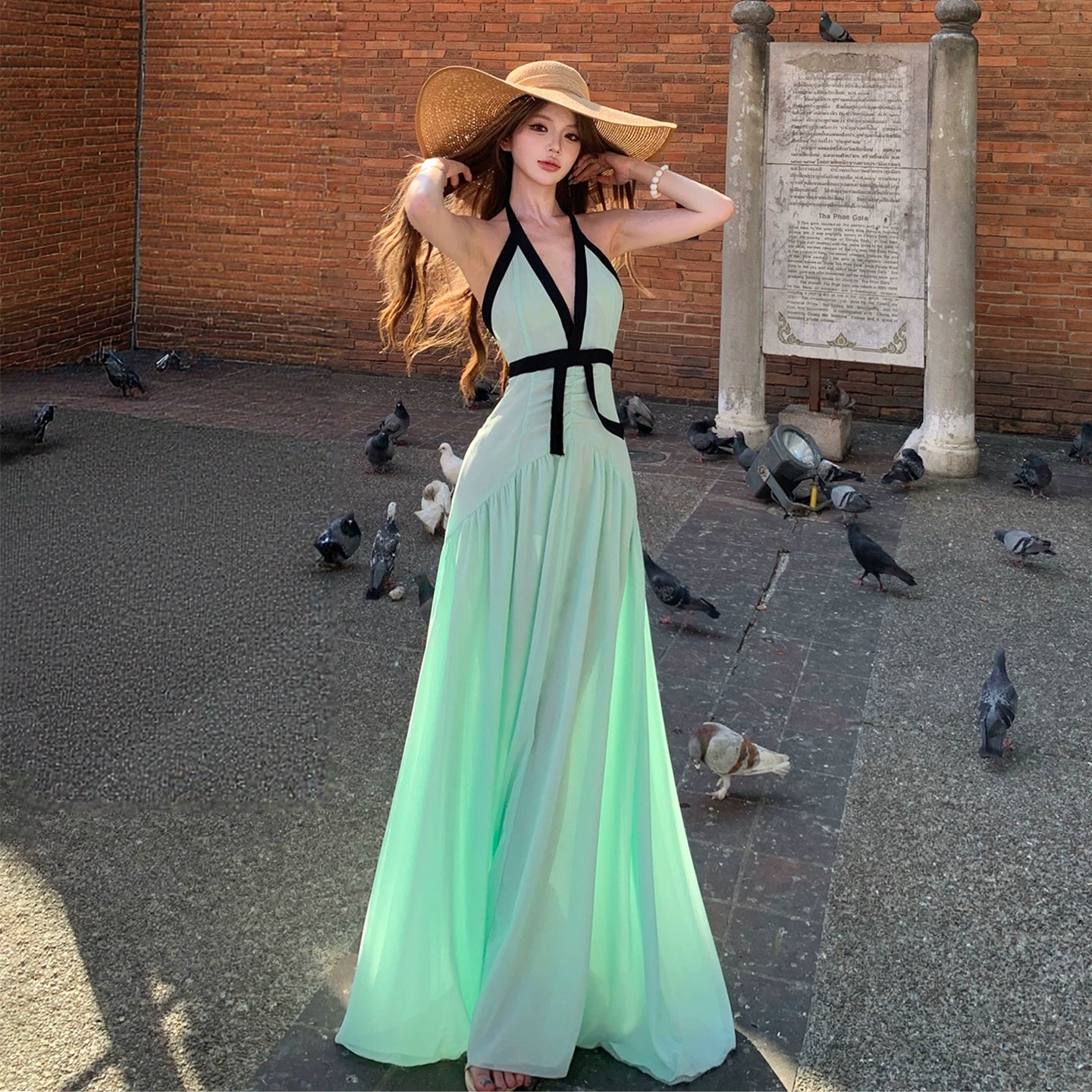 Green Women’s Dress S929