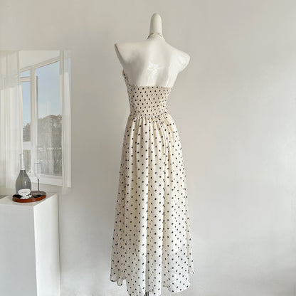 Cute A Line Halter Polka Dots Summer Dress Holiday Party Outfits For Women DP0101